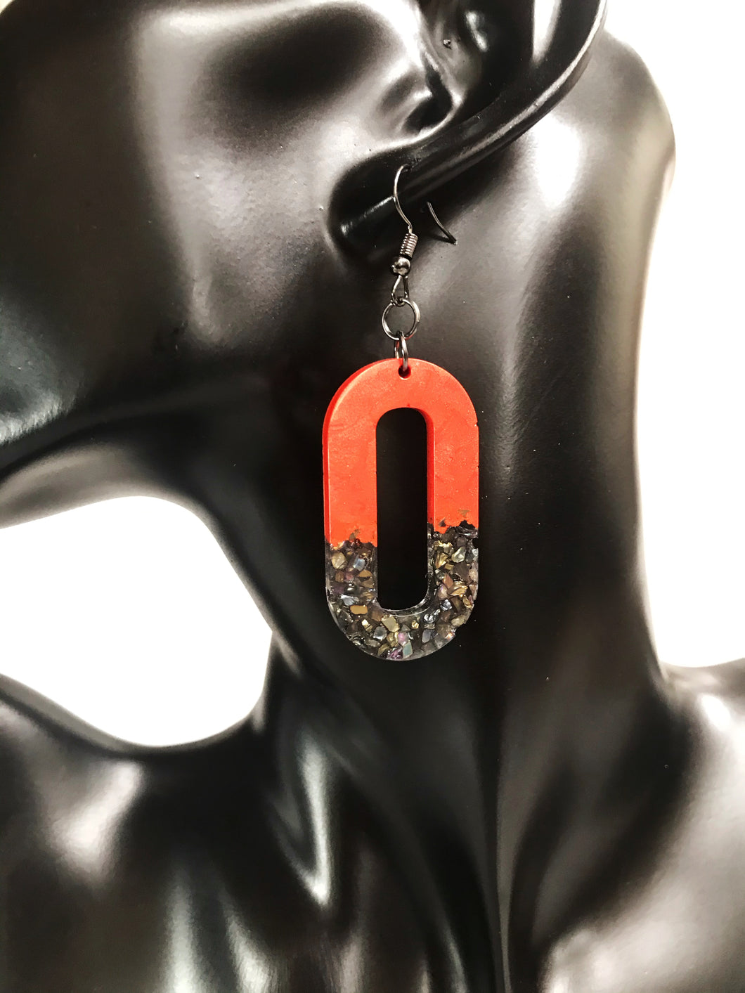 Glass Stoned Dangled Earrings