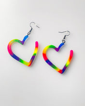 Load image into Gallery viewer, Rainbow Heart Earrings
