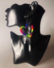 Load image into Gallery viewer, Rainbow Heart Earrings
