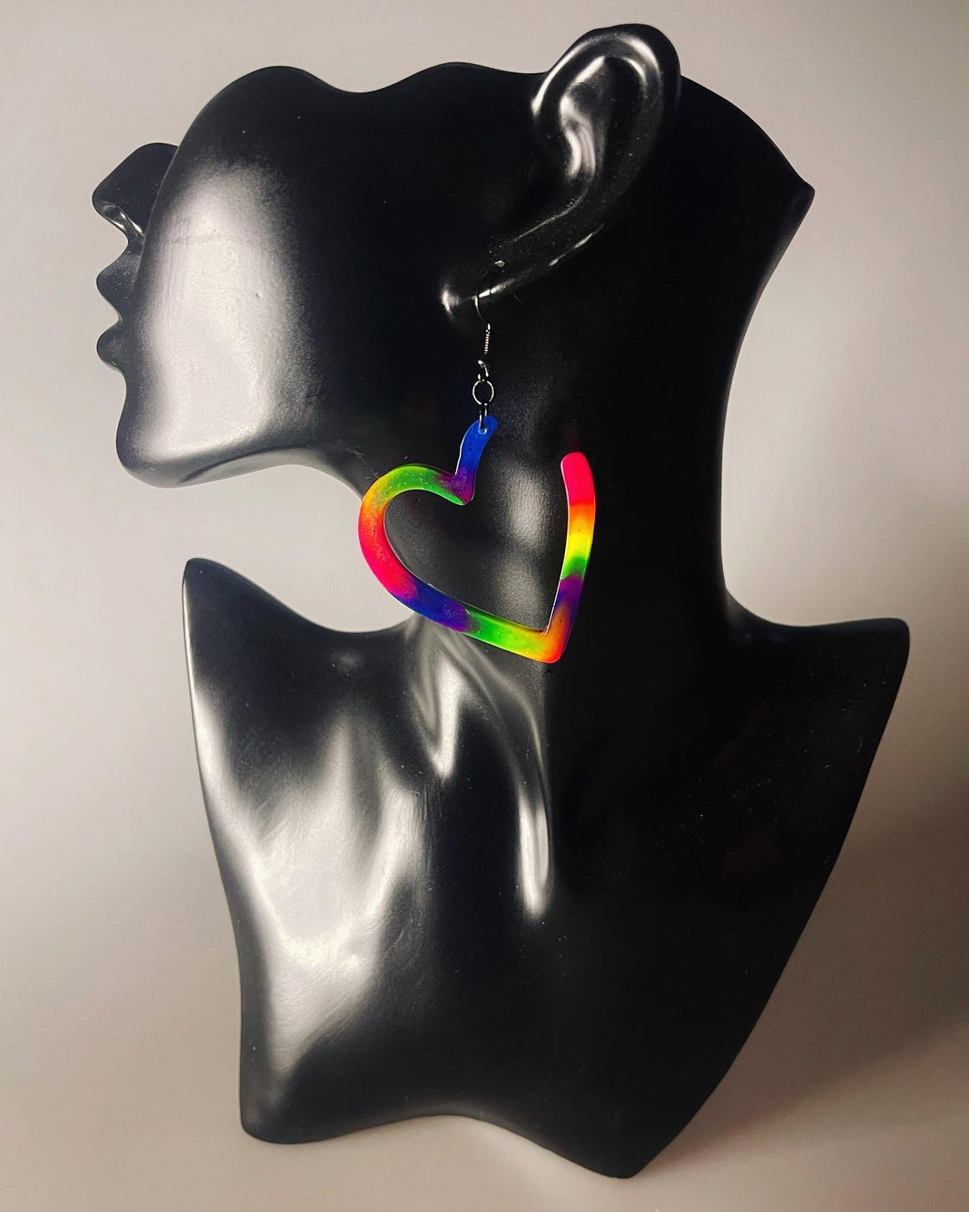 Rainbow Heart Earrings